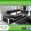 Commercial durable modern 2+2 seaters stainless frame executive office sofa