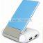 2015 new Fashion Unique blue backlight USB Hub mobile phone holder with card reader and charger