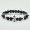 2016 High Quality 24k Black Jewelry Buddha Bracelet Round Beads Charm Bracelets