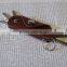 Leather key holder, Holds 1-6 regular keys, snap button
