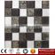 IMARK Mixed Color Marble Mosaic Tiles Mix Gold Foil Crystal Glass Mosaic Tiles for Wall Decoration Code IXGM8-069