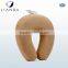 Cute Fast Delivery plush fabric ergonomic memory foam travel neck pillow with simple logo