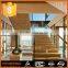 Super luxury villa design decorative wrought iron indoor stair railings