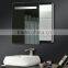 New arrival modern stainless steel black bathroom mirror cabinet with large storage space