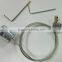 wire rope cross clamp/glass clip with wire made in China