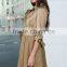 New Fashion British Style Patchwork Pleated Lady Coat Dress LC85005