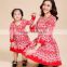 Hot sales winter style mother and child dress