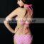 Beautiful Pattern New Fashion Sexy Ladies Swimwear Blue and White Striped Bikini