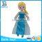 Plush stuffed human snow queen doll for girl
