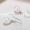 New Fashion Gold Plated Women Hanging Bridal Pearl Earrings