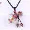 murano glass perfume Bottle imitation wish jewelry Semi-finished necklace Pendant