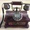 Fujian Wooden Craft Antique Decorative Corded Telephone For Home Decor