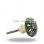 Ceramic Tomato with Green wax flower Knob