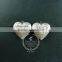 28mm Vintage Style Antiqued Silver Flower Engraved Heart Shape Photo Locket Pendant Charm DIY Supplies 1133007