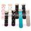 Korea girls 100% cotton jacquard lace top baby cheap over the knee high socks