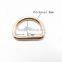 Decorative Casual Metal Delicate Rose Gold D Rings