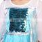 Quality New 2015 Fever Elsa Anna Princess Dresses Children Girls Snow Queen Cosplay Masquerade Dress Fancy Costume Kids Clothes