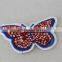 new design beautiful double sequin butterfly pattern patch neck patch designs for sale