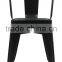 steel bar stool with backrest,height seat-from manufactory