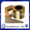 Manufacturing Custom CNC Turning Flanged Oil Grooved Brass Bushing