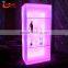 lighting up wine display design,color changeable display shelf,LED square display