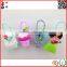 Liquid toilet pocketbac holder with silicone bottle