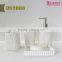 Decorative ceramic bathroom set