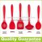 BPA free 5-piece durable easy cleaning kitchenware cooking tools silicone baking utensil set