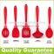 BPA free 5-piece durable easy cleaning kitchenware cooking tools silicone baking utensil set