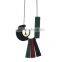 Geometric Moon Sun Necklace Geometric Long Rubber Rectangle Strips Pendant Necklace Geomotric Jewelry