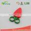 WCSC210 Premium Novelty Wholesale Soft Handle Colorful School Children Plastic Scissors With Funny Carrot Shape Cover
