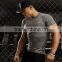 New fitness mens t shirts elastic quick dry gmy wear breathable plain tracksuit t-shirt alli baba com clothing