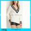 Warm Sweaters 2015 Women Fashion Casual Knitted Pullover V-Neck Long Sleeve White Slim Lady Sweater