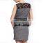 Latest design new fashion sexy flare peplum ladies designer skirt suits