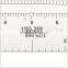 9inch sandwich line military protractor, transparent plastic big protractor for military training #KMP-3