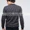 Custom Baseball Collar Side Pockets Back Men's Slub Knit Cotton Polyester Elastane Casual Skinny Tight Zip Jumper Sweatshirt
