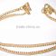 gold TONE CHAIN PAISLEY DESIGN ANKLETS PAYAL pair foot chain
