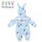 Pink Light Blue Rubbit With Ear Zip Open Kids Clothes Baby Autumn Clothes