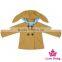 Lovely 1-6 Years Olds Girl Clothes Rabbit Ear Double-breasted Brown Cotton Warm Baby Coat