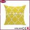 Canvas Cotton Throw Pillows Cover for Couch Set of 4 Lemon Yellow Accent Pattern 18 X 18-inch