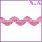 Low price 100% polyester yellow Ric Rac ribbon/Zig Zag ribbon