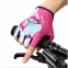 Outdoor shock semi-finger riding gloves