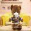 Handmade Giant plush teddy bear soft toys with strip sweater wholesale with small MOQ