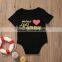 Newborn baby clothes baby bodysuit romper short sleeve infant love heart mini onesie jumpsuit
