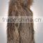 YR212 New Design Hooded Knitted Raccoon Fur Coat Belong to Denmark Style