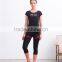 Hot sale sporty yoga girls short sleeve tops