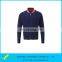Fashionable Style Polyester Lycra Material Fitness Leisure Hoodies In Navy Blue