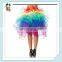 Adult Womens Rainbow Colors Puffy Mini Tulle Petticoat HPC-0971