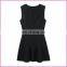Wholesale Sleeveless Optional Color Yarn Dyed Cotton Fabric Vest Dress