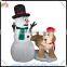 Christmas led inflatable snowman with dog , christmas decorating for yard deocr